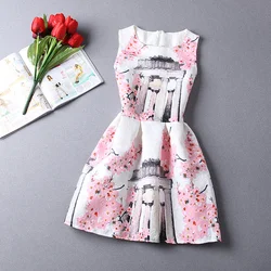 Womens Summer Dresses 2024 Summer women casual print dress european style vest vintage women clothing Vestidos Dress Plus size