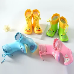 Autunno Inverno Per Bambini Stivali Da Pioggia Caldi Peluche Per Bambini Impermeabili Da Pioggia Scarpe Delle Ragazze Dei Ragazzi Del Bambino Stivali di Gomma PVC Morbido Stivali Da Neve CSH789