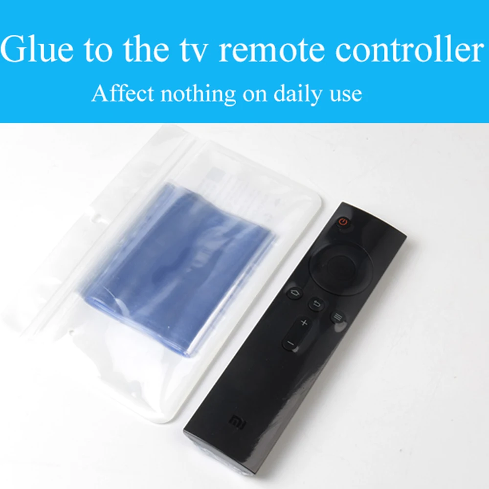 10Pcs Clear Shrink Film TV Remote Control Case Cover Air Condition Remote Control Protective Anti-dust Bag Cover Accessories