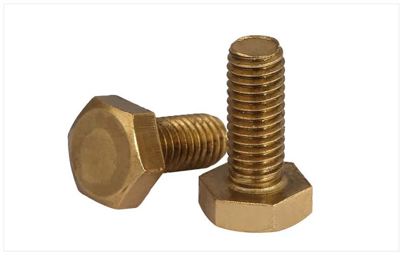 DIN933 Copper alloy screws full thread screw M3 M4 M5 M6 M8 M10 M12 screws External hex screws