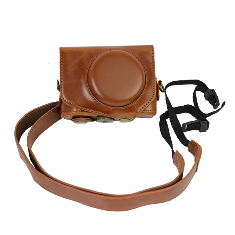 กระเป๋ากล้องหนัง PU สำหรับ Canon G9 X G9X MarkII G9X2 G9XM2 G9XII digital กล้องกระเป๋าสายคล้องไหล่