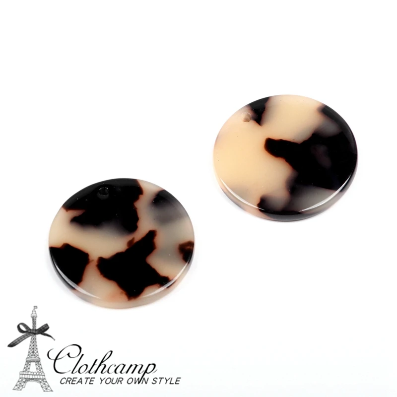 Leopard Print Tortoise Shell Earring Charm, Boho Style