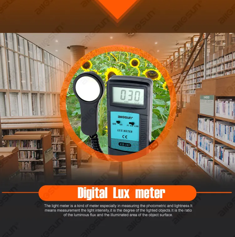 Luxmeter Luminometer Tester Photometer Digital LCD Light Meter ALL SUN LX101