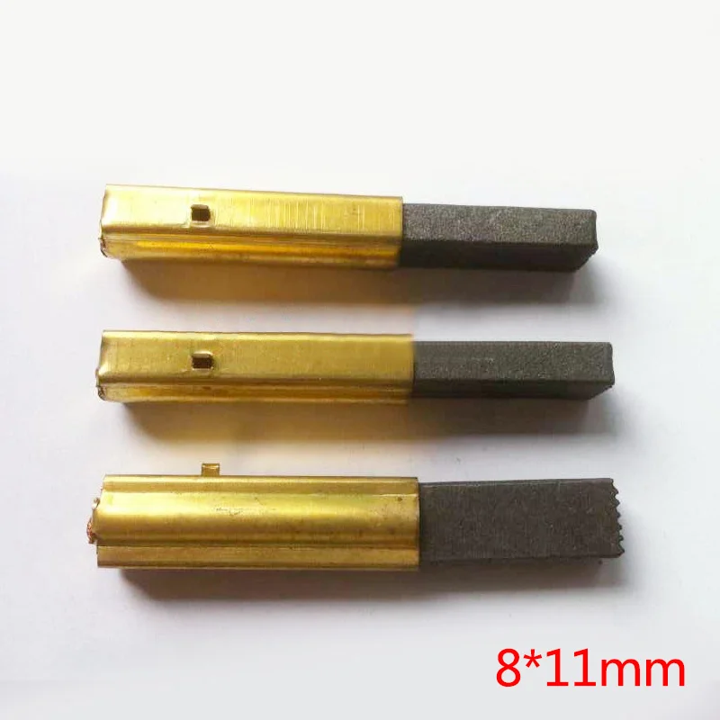 

2PCS/LOT,8*11mm Motor Carbon Brushes with copper sleeve for vacuum cleaner, Power tool accessories, High quality !