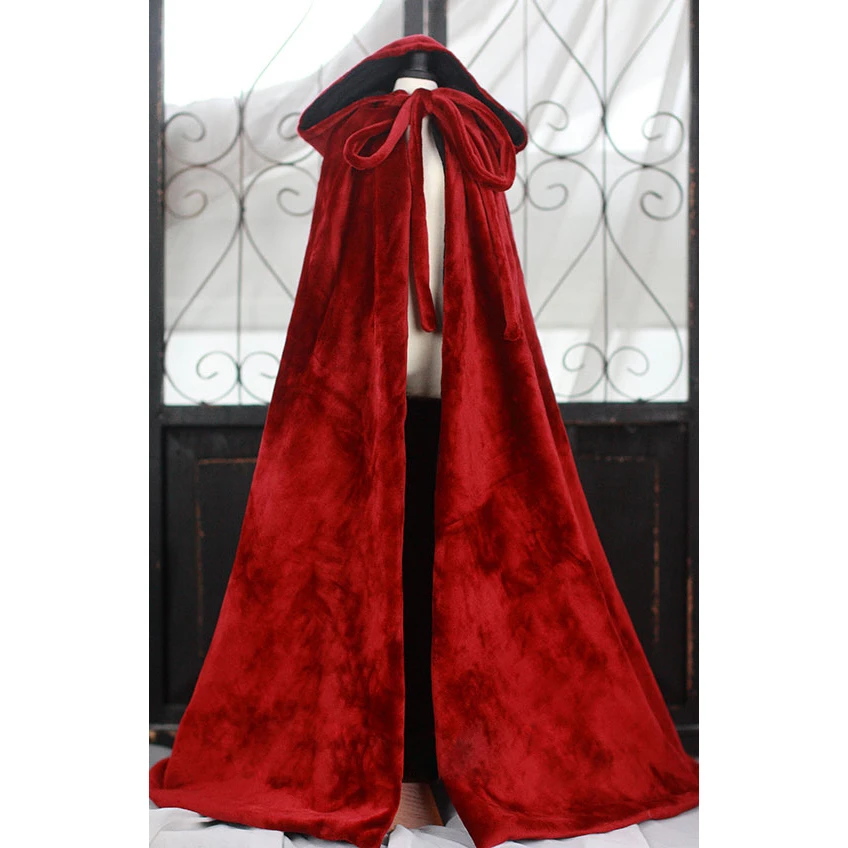 

Red Wizard Cloak Coat Outfits Top Clothing For 1/4 1/3 24" 60cm 70cm Tall Male BJD SD MSD SD17 DK DZ AOD DD Doll