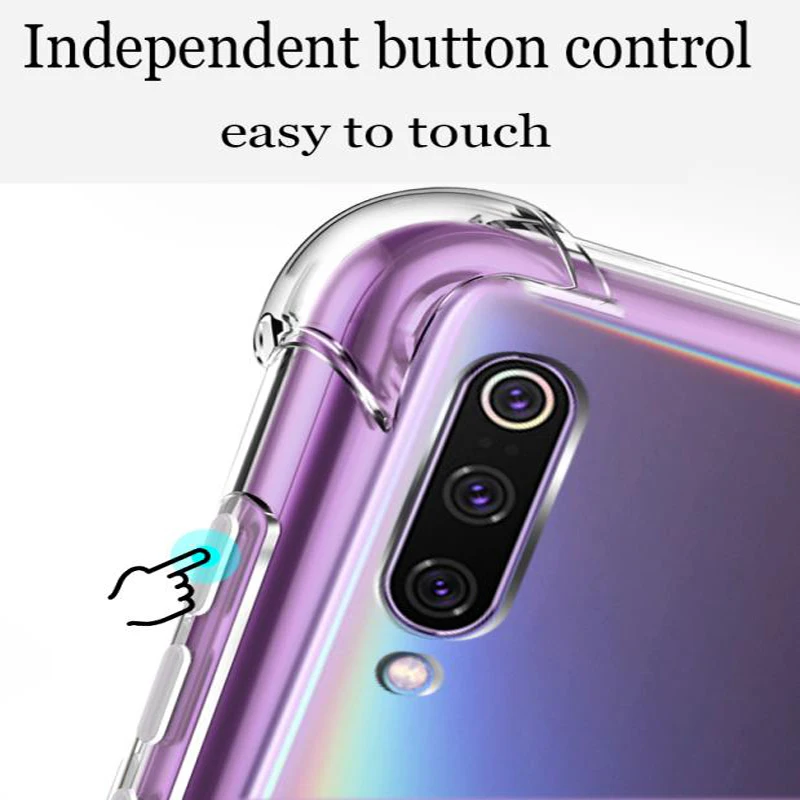 For Huawei Mate 8 Air Cushion Case Clear Crystal Soft Silicone TPU Shockproof Full Protection Phone Cover For Huawei Mate8  Case