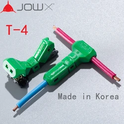 Jowx T-4 10pcs for 14-13awg 2.5sqmmノンストリップワイヤーケーブル配線コネクタtジョイントクイックスプライス圧着端子韓国製