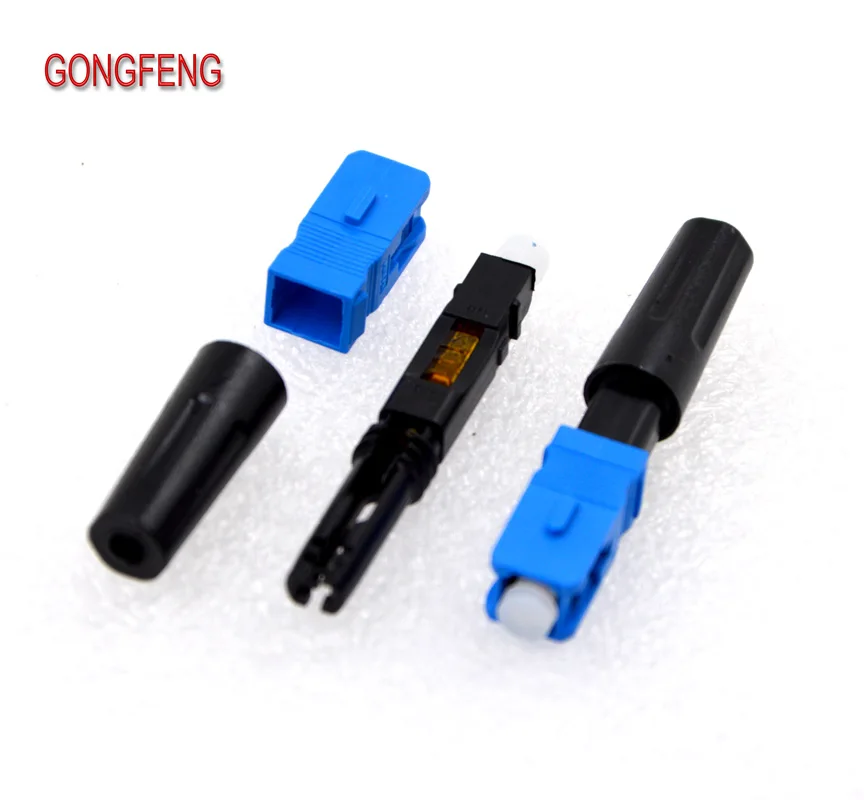 GONGFENG 200PCS New Optical Fiber Quick Connector FTTH Embedded SC Fiber Optical Fast Connector Special Wholesale