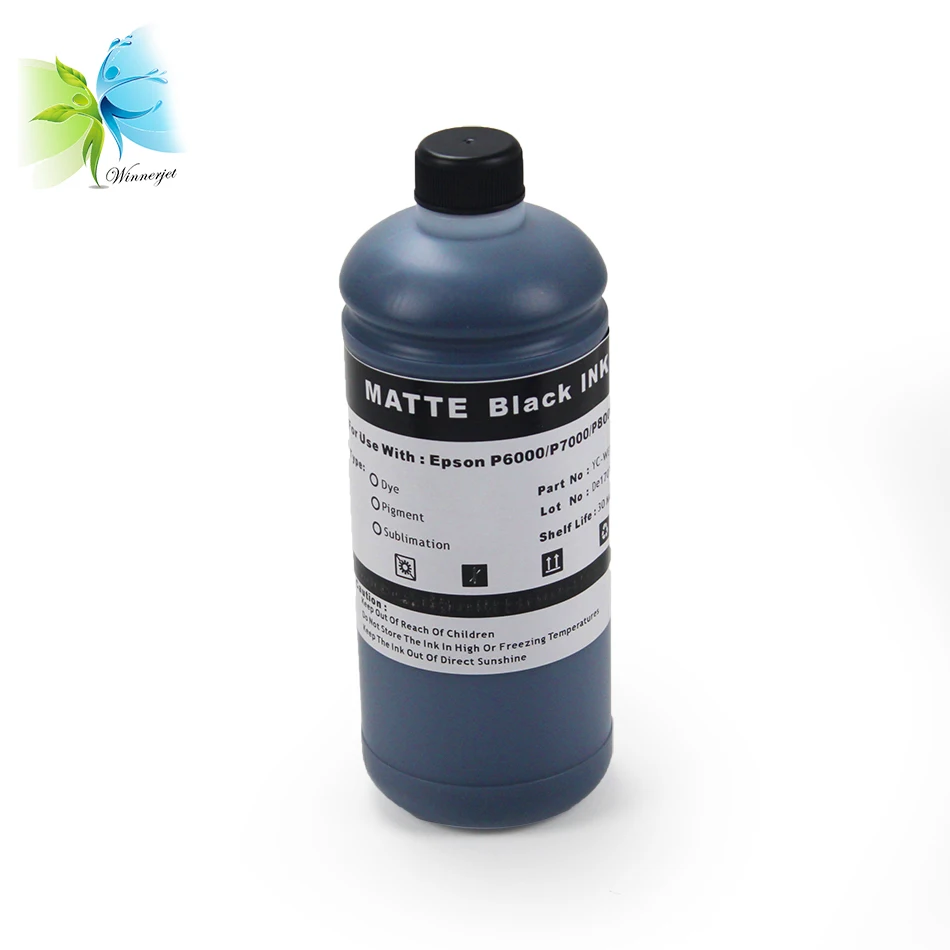 Winnerjet Pigment ink for Epson p6000 p8000 printer-1000ml/bottle with 9 colors