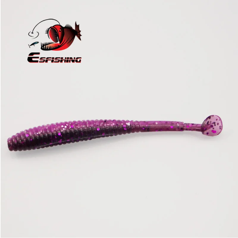 ESFISHING Shad 100mm señuelos blandos de silicona para lucio - imagen 5