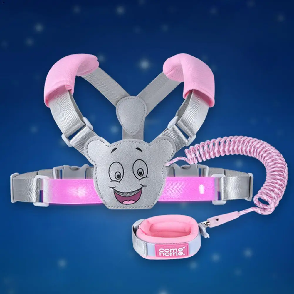 Cinturón de seguridad antipérdida para niños, pulsera de doble propósito con cuerda de tracción, protección de seguridad para bebés, 2,5 M