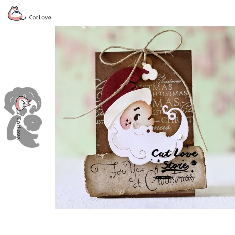

Santa Claus Christmas Metal Cutting Dies Stencils For DIY Scrapbooking Paper Card Decorative Craft Embossing Die Cuts New 2019