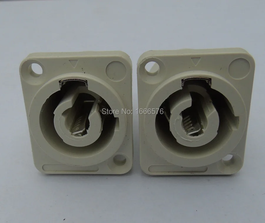 New 50pcs/ lot Copy high quality PANEL Powercon Receptacle Power Out  [Gray] Rated at 20A/250V (AC)