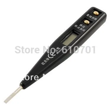 Maniglia 12V-250V AC DC LCD Rilevatore di Tensione Electric Pen Tester Elettrosonda Cacciavite a taglio Built-In indicatore di Luce