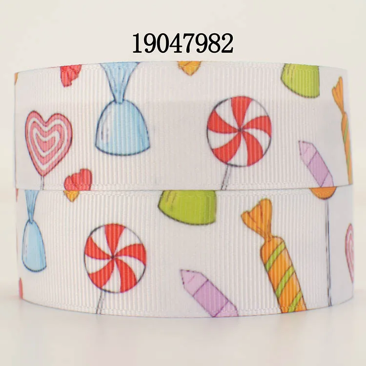 New 50 yards sweet Lollipop pattern  ribbon printed grosgrain candy ribbon 19047980