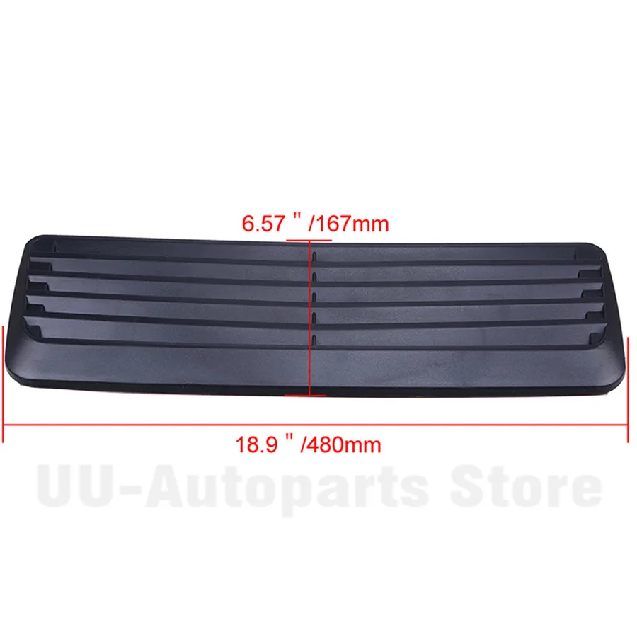 Universal Car Decorative Air Flow Intake Scoop Turbo Bonnet Vent Cover Hood Grills Stickers ABS Free Shipping