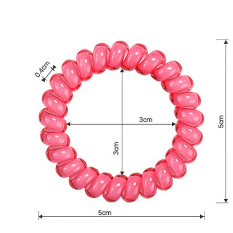 Fashion Multifunctional Bracelet Holder Coil Spring Chains Jewelry Hairband Telephone Wire Cable Sauna Beach Bracelets