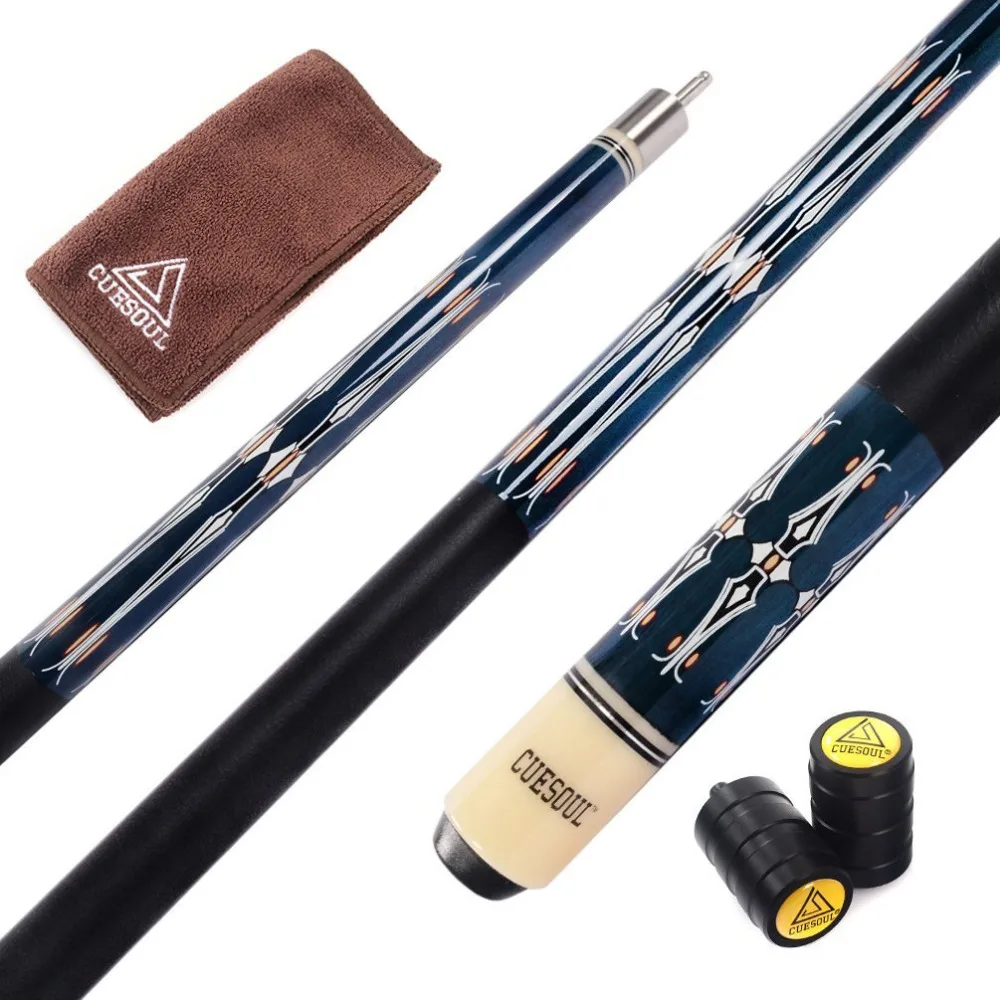 CUESOUL Professional Pool Cue Stick With 13mm Cue Tip with Cue Clean Towel and Cue Jointed Protector