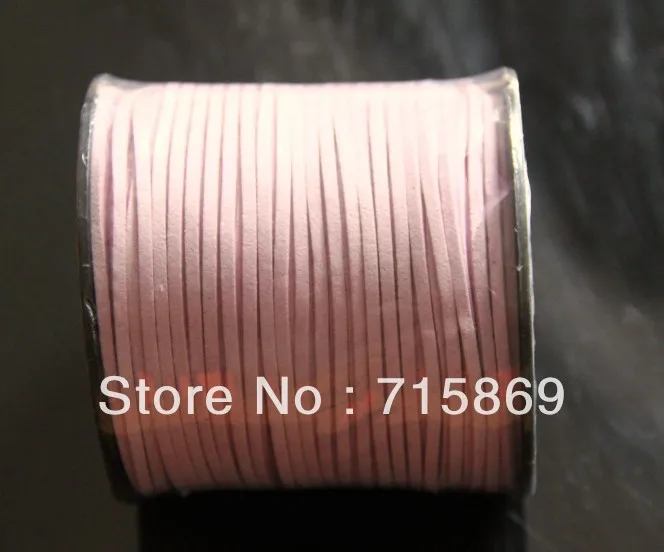 

Free Ship 100Yard /92meters Light Violet 3mm x 1.5mm Faux Suede Leather Cord Lace leather Cord