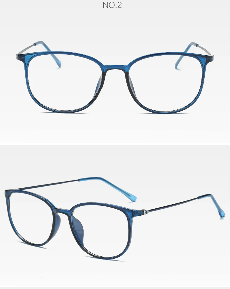 2024TR90 Brillen Rahmen Frauen Gläser Männer Gläser Rahmen Transparent Klare Linse Optische Brillen Oculos De Grau Feminino – Detail 6