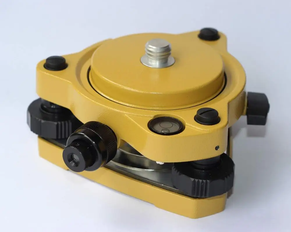 Yellow GPS Carrier Fixed Adapter with 5/8 rotate & Tribrach With Optical plummet