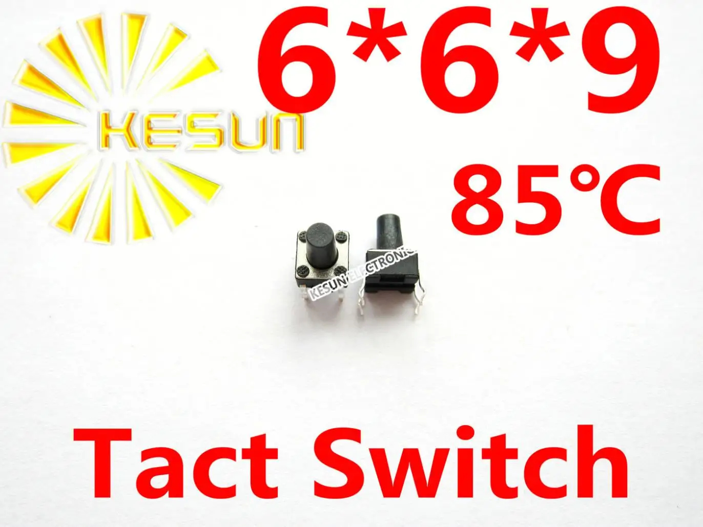 FREE SHIPPING 100PCS  DIP 6X6X9 Tactile Tact Push Button Micro Switch Momentary