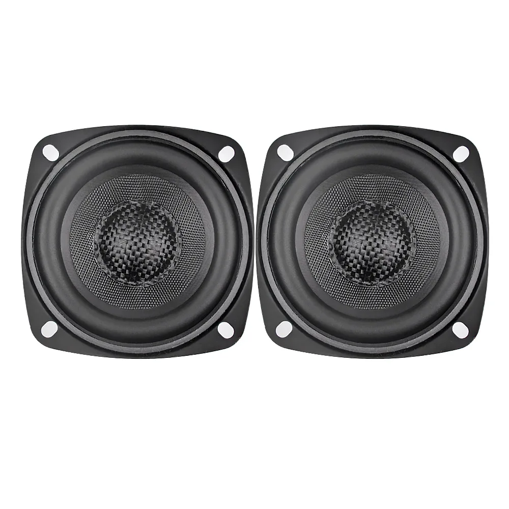 AIYIMA 3 Inch Fiberglass Speaker 4 8 Ohm 20W Full Range Hifi Music Sound Bookshelf Loudspeaker For Home Theater DIY 2Pcs