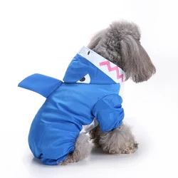 3 Colors Hooded Pet Dog Raincoats Waterproof Clothes For Small Dogs Chihuahua Pug Clothing Dog Raincoat Poncho Puppy Rain Jacket