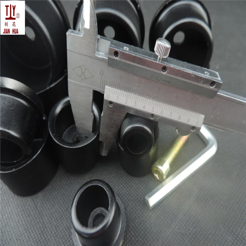 Black (6pcs/set) medium welding parts die head 20-63mm Welding Mold PPR/PE/PB Water Pipe hotmelt butt weld