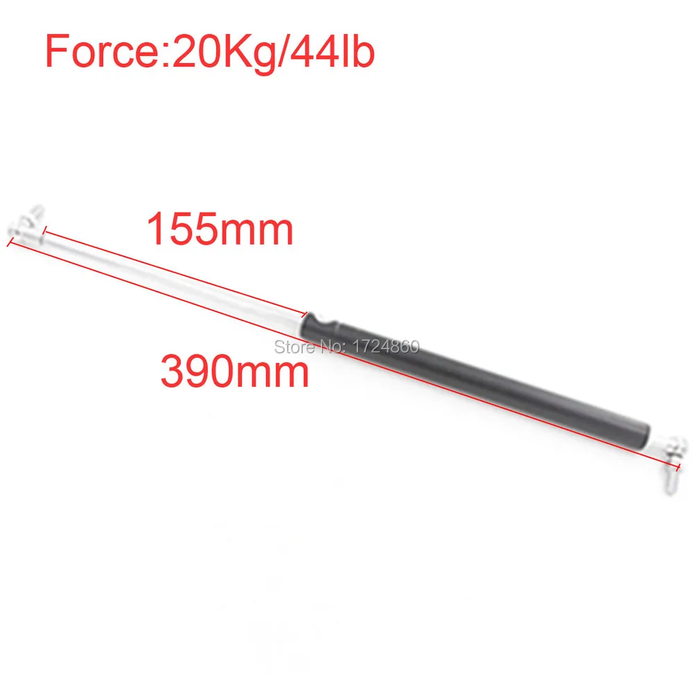 20KG/44lb Force 155mm Stroke Gas Spring for Furniture Gas Strut  Lift Prop Door 155mm*390mm Automative Gas Springs for Car