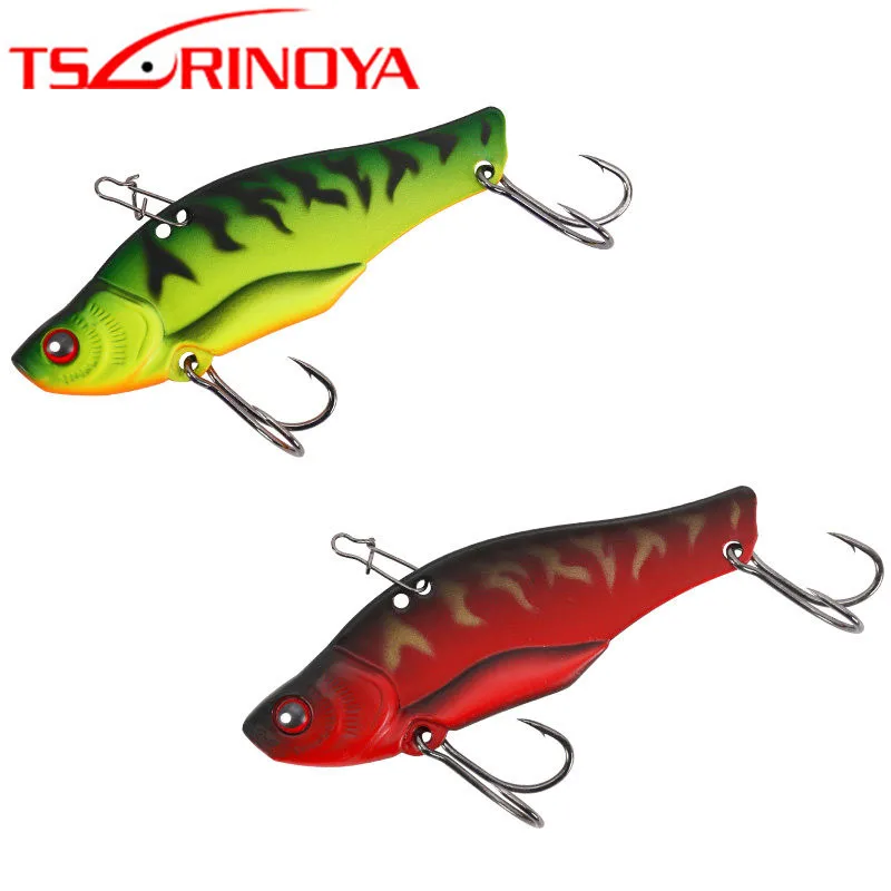 TSURINOYA Metal VIB Baits 11g 14g 17 Sinking Vibration Fishing Lure Double Hooks Senuelos De Pesca Leurre Peche Wobbler