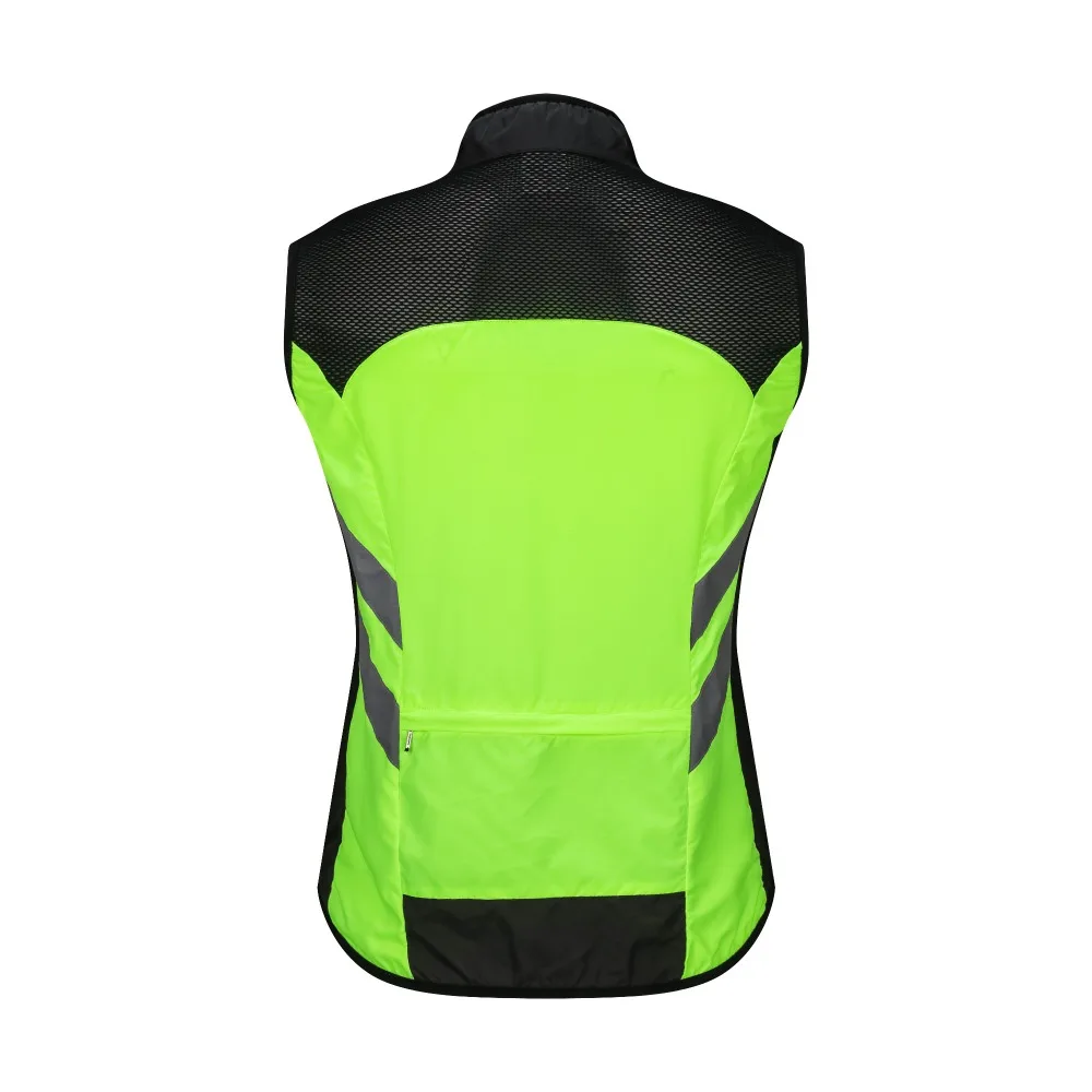 WOSAWE Reflective Cycling Vests Sleeveless Windproof Sports Ciclismo Jerseys MTB Road Bike Clothing Coat Bicycle Gilet Jackets