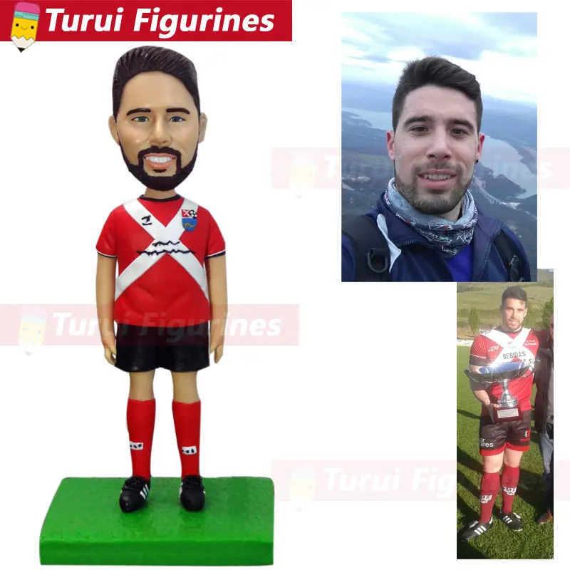 Turn your selfies into bobble head custom sports bobblehead Custom Bobbleheads From Photo clay dolls making anime figurines doll