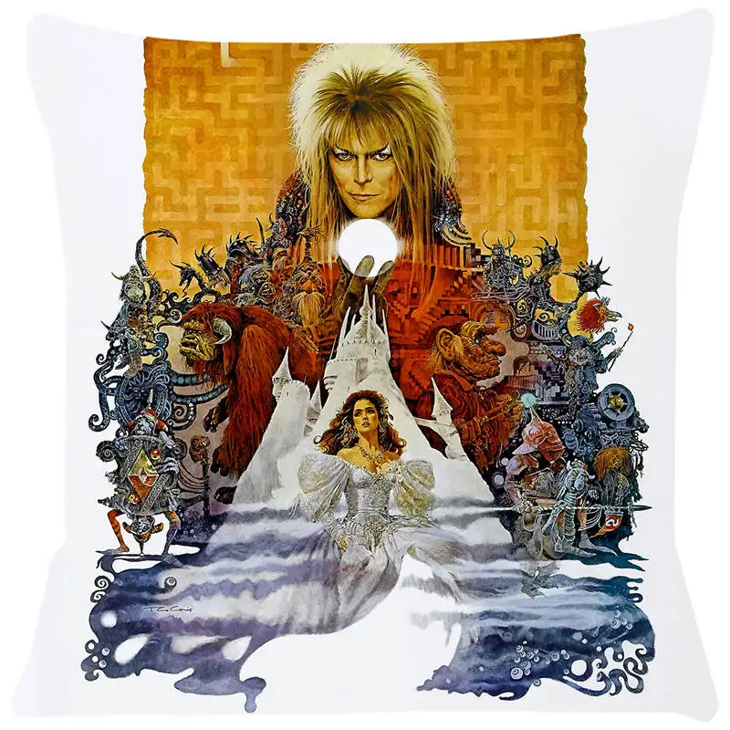 Labyrinth Cushion Cover Karloff Pillow Cases Anime Chair Car Sofa Pillow Cover Home Decorative Pillow SJ-048