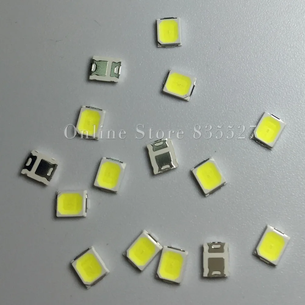 4000pcs/lot LED lamp beads nature white / warm white / cool white SMD 2835 0.5W 55-60LM Super highlight light-emitting diode