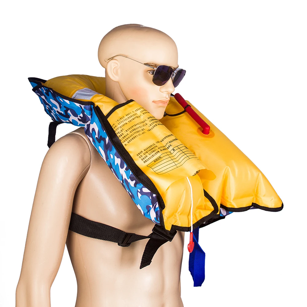 Automatic/Manual Inflatable Men Women Life Jacket Professional Swiming Fishing Vest Swimwear Water Sports Swimming Floating