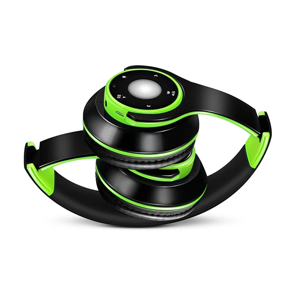 Buntes Stereo-Audio-MP3-Bluetooth-Headset, kabellose Kopfhörer, Ohrhörer, unterstützt SD-Karte mit Mikrofon, 20 Stunden Spielzeit