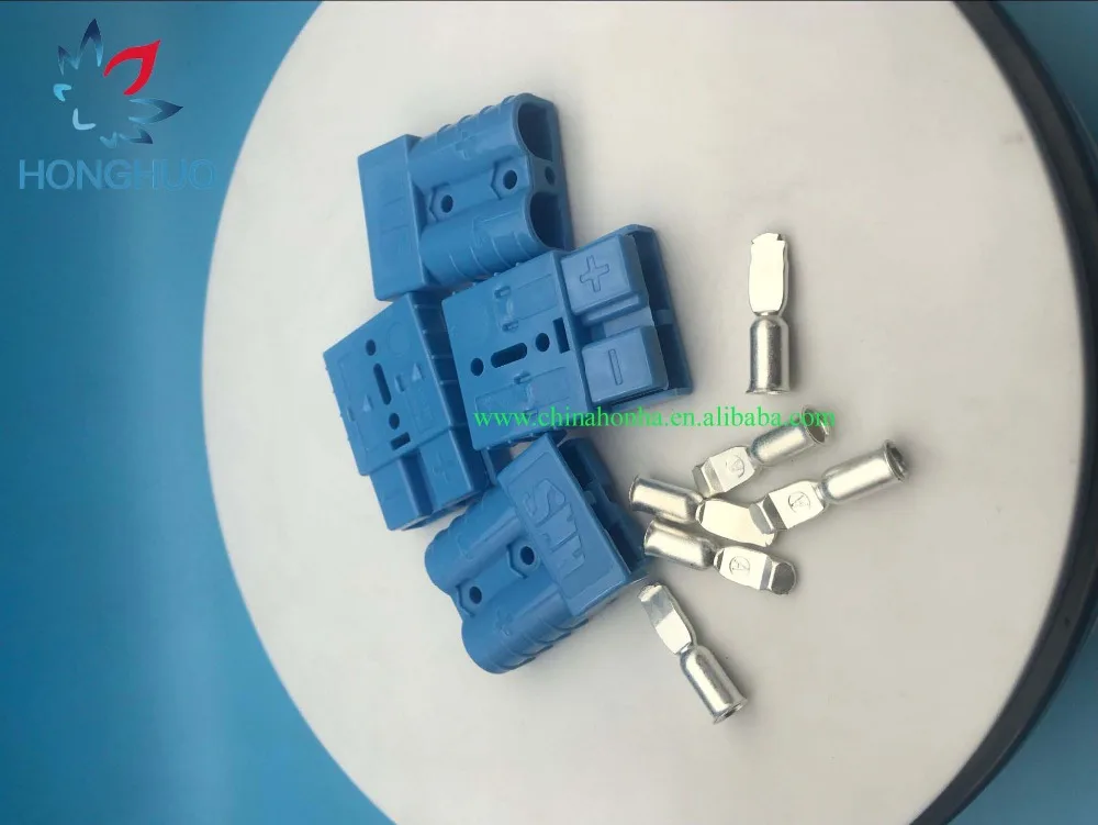 

50pcs SMH 50 A 600V 2pin POWER CONNECTOR WITH 6 CONTACTS FOR ELECTRIC FORKLIFT TRUCK G.OLF CARS STACKER PALLET PLUG