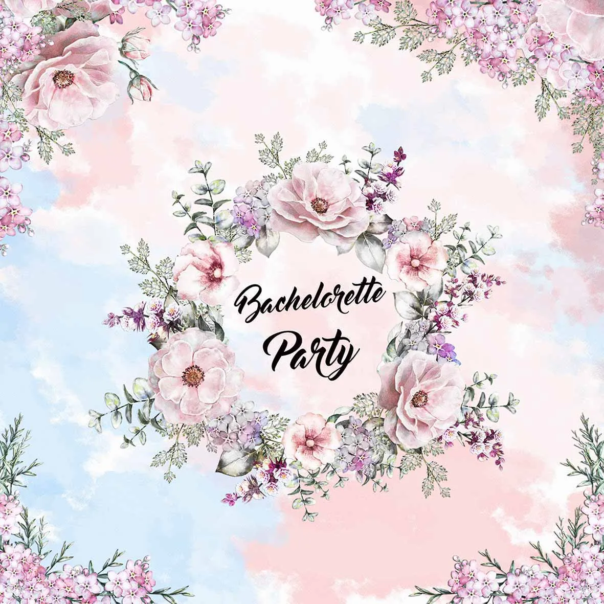 Funnytree Bachelorette Party Background Studio Wedding Flower Spring Sky Professional Photography Backdrop Photobooth Prop