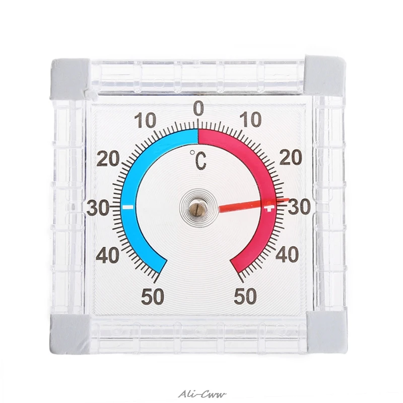 High Quality Temperature Thermometer Window Indoor Outdoor Wall Greenhouse Garden Home Office