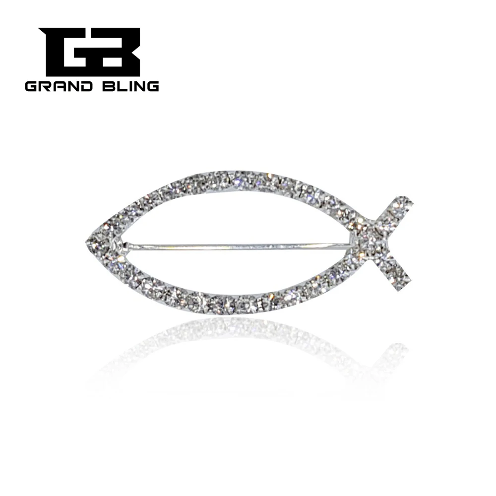 Clear Rhinestone Silver Color 