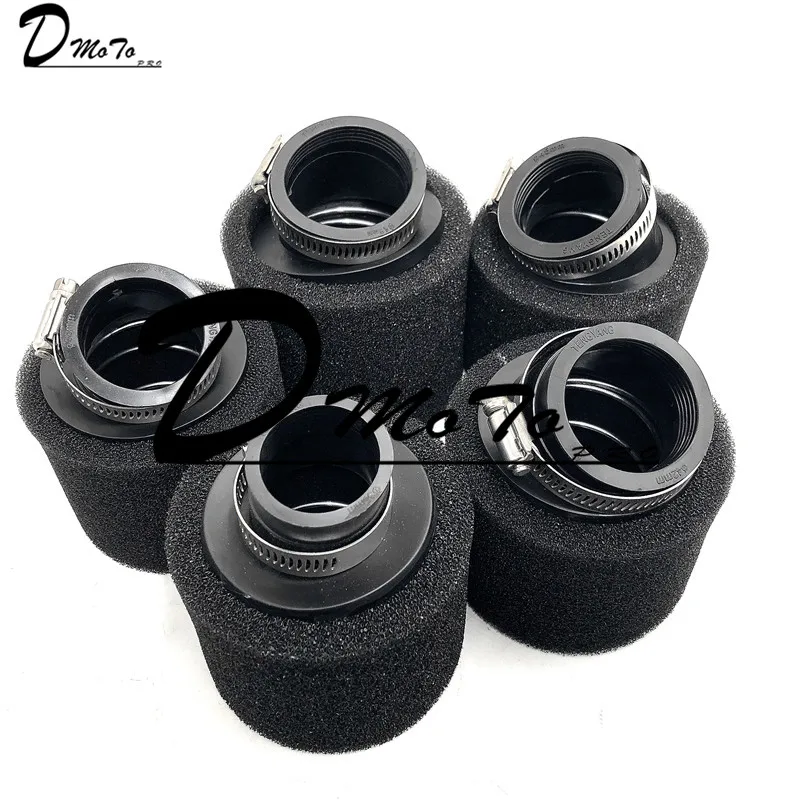 Black 35mm 38mm 42mm 45mm 48mm Bend Elbow Neck Foam Air Filter Sponge Cleaner Moped Scooter Dirt Pit Bike Motorcycle Kayo BSE