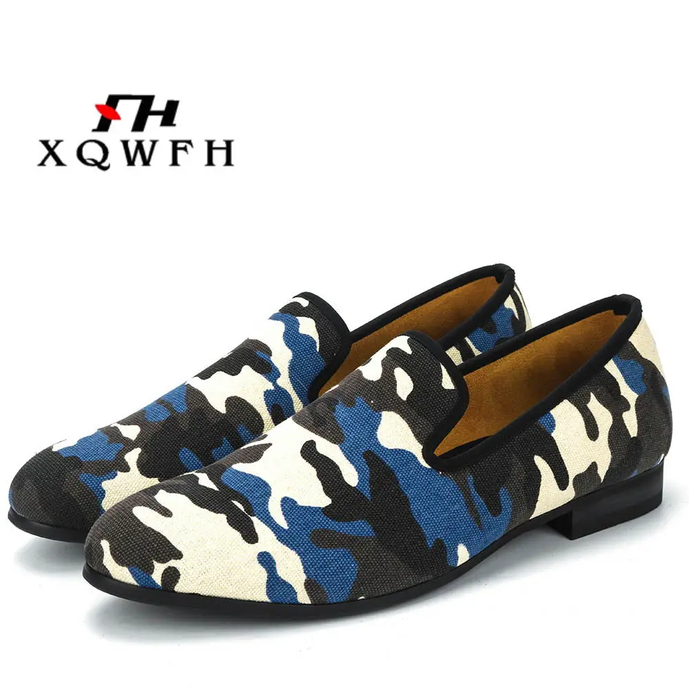 New Fashion Camouflage Men\'s Shoes Smoking Slipper Comfortable Breathable Men Casual Shoes