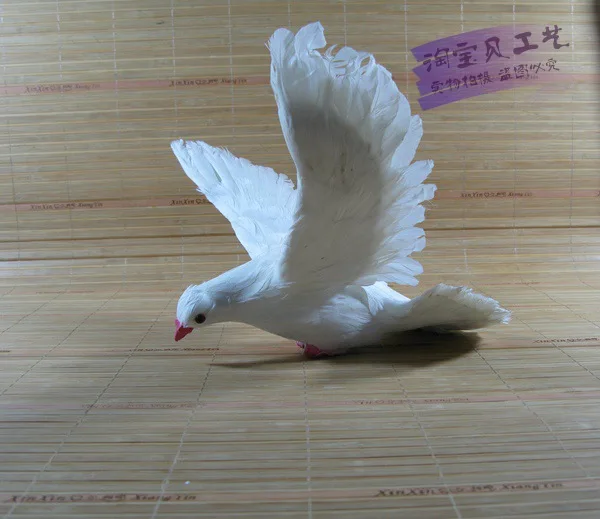 

big simulation wings pigeons toy simulation pink mouth dove doll gift about 36x25x17cm 2302