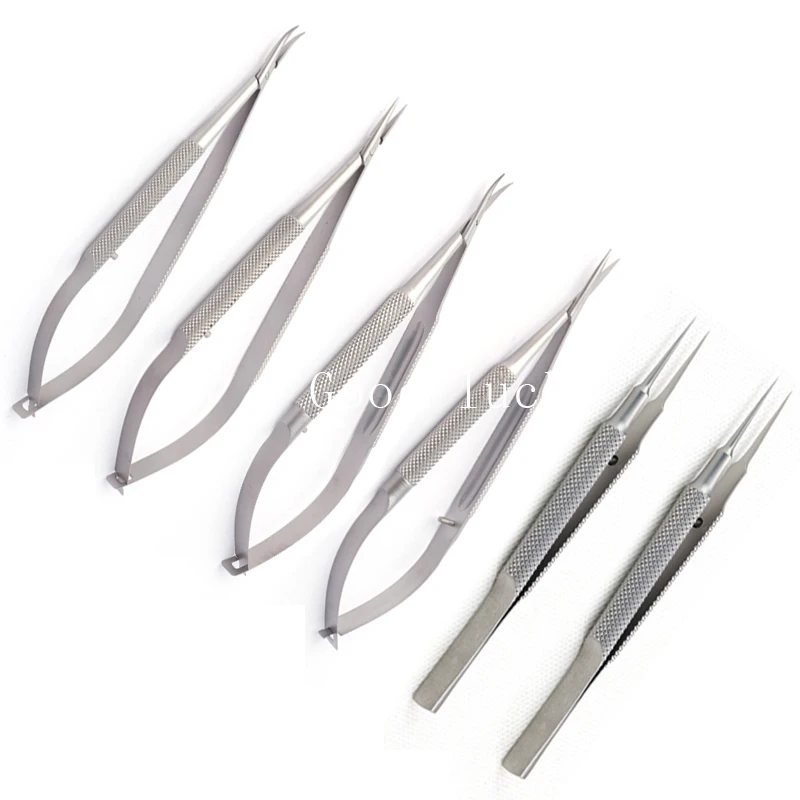 3pcs/set Equipment 12cm Instruments Needle Holder Micro scissors Tweezers Hand Ophthalmic Surgery Tools