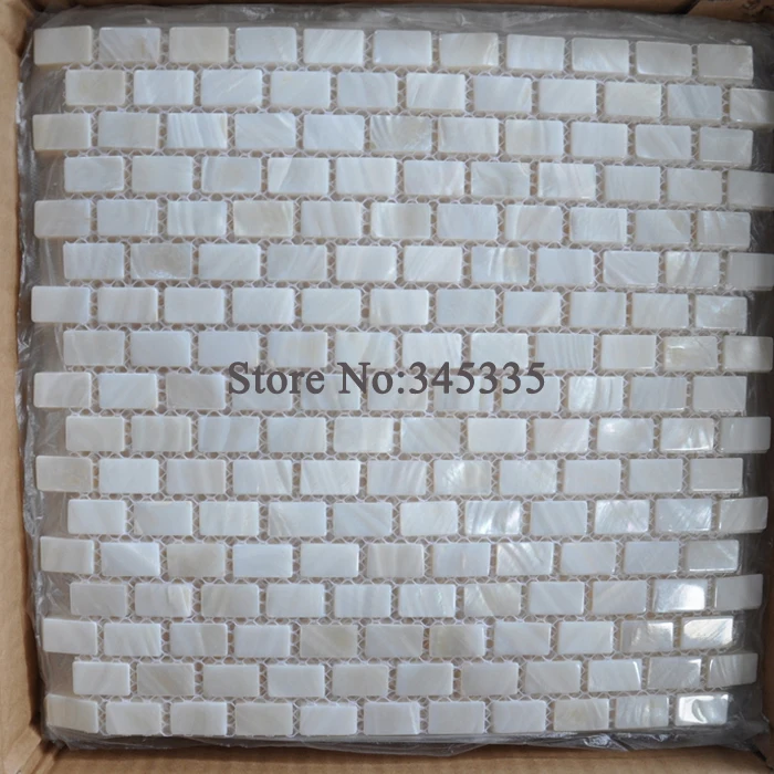 

White brick shell mosaic tile mother of pearl decoration kitchen bedroom wallpaper background bathroom backsplash tiles