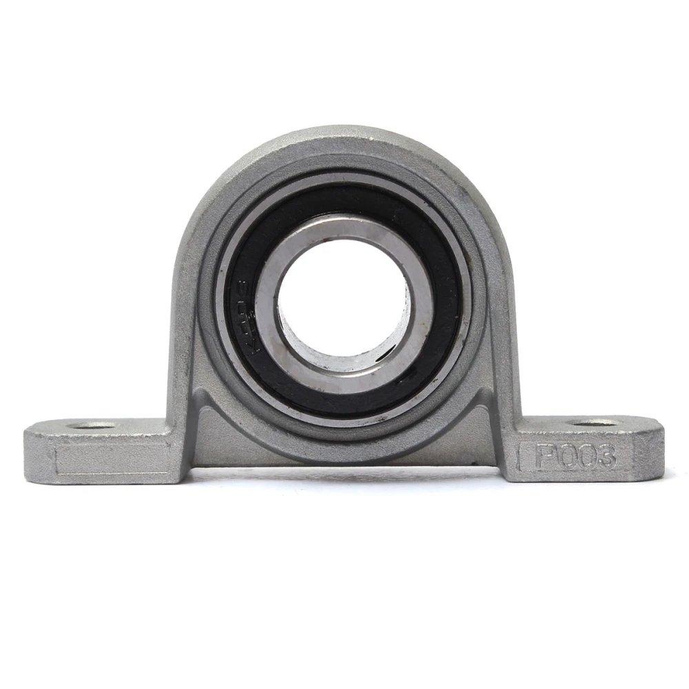 10pcs Zinc Alloy Diameter 8mm 10mm 12mm 15mm 17mm 20mm Bore Ball Bearing Pillow Block Mounted Support Kp08 Kp000 Kp001