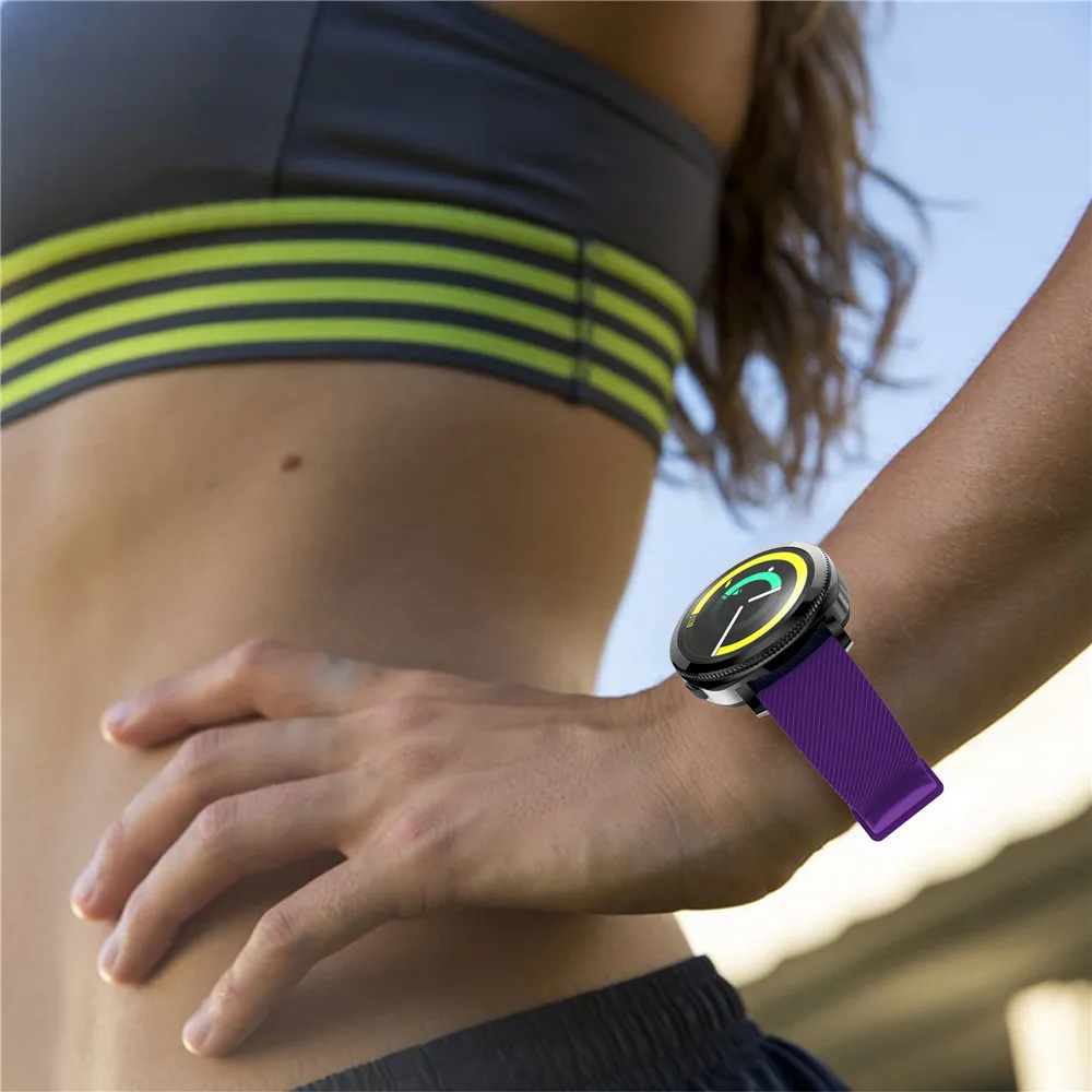 سوار سيليكون لساعة amazbip ، 20 ، لساعة garmin vivoactive 3/، لساعة s2 ، لساعة s2 ، سوار رياضي