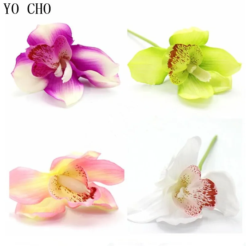 Artificial Orchid For Wedding Decoration  9 Color  Fake Flower For Wedding  For Home  Table  Garden Decoration Bridal Flower