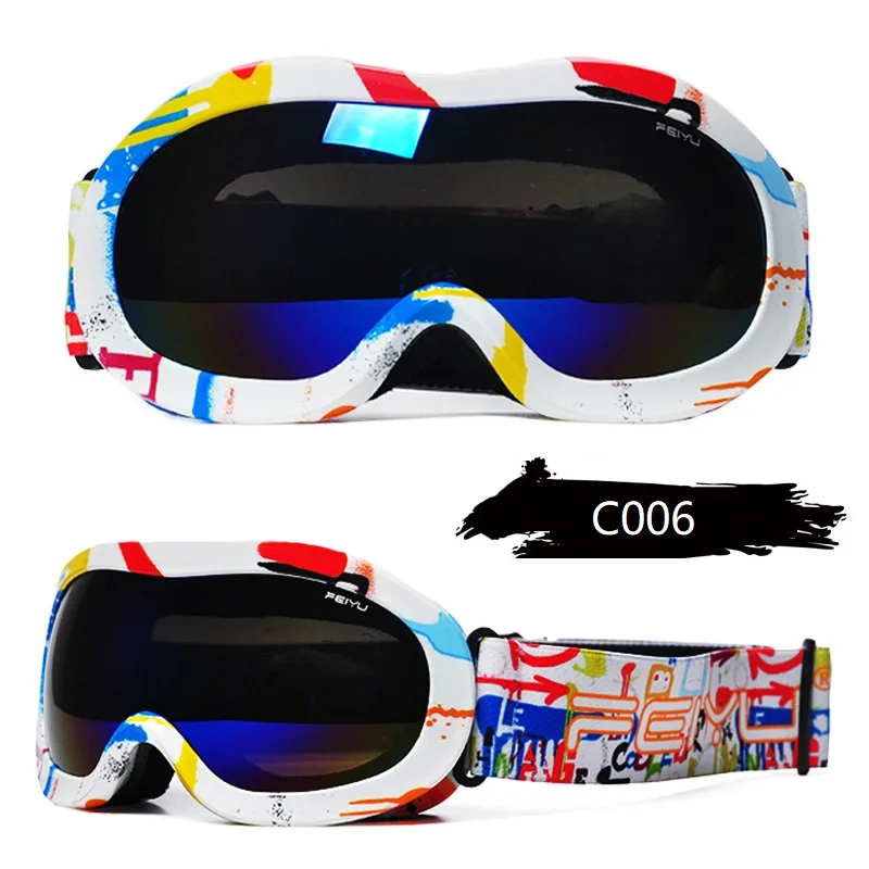 Kids Small Ski Goggles Double Anti Fogging Snowboard Mask Ski Sunglasses Snow Glasses Snowboarding Equipment Goggles For Skiing